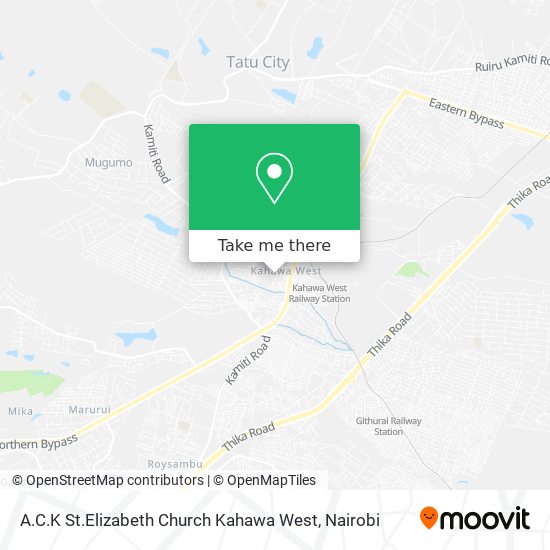 A.C.K St.Elizabeth Church Kahawa West map