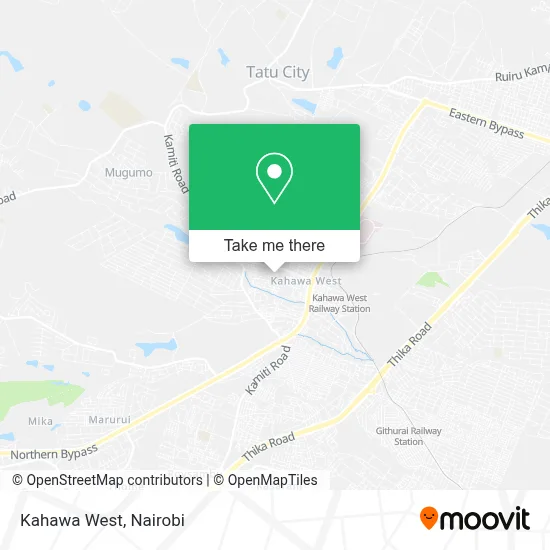 Kahawa West map