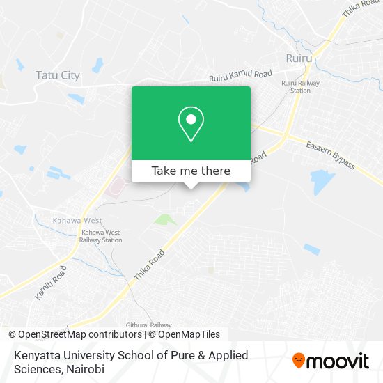 Kenyatta University School of Pure & Applied Sciences map