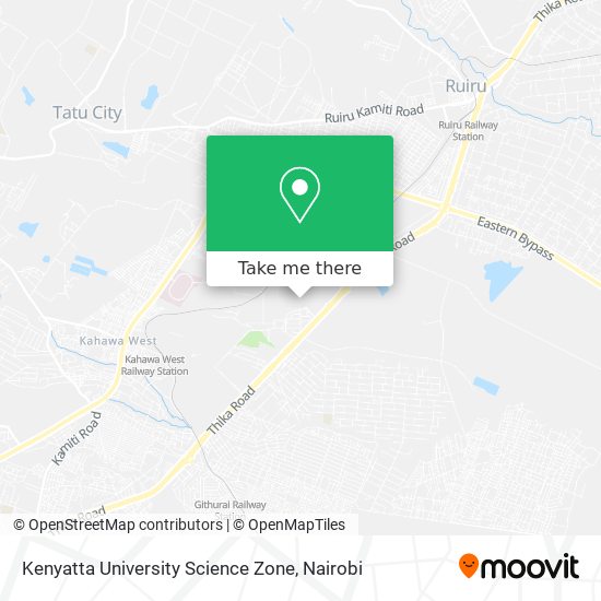 Kenyatta University Science Zone map