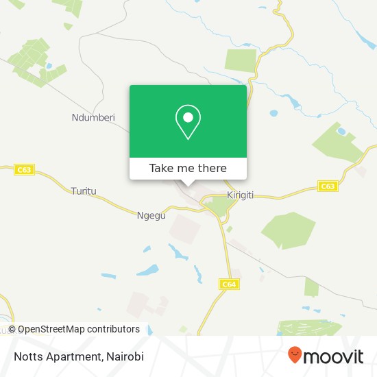 Notts Apartment map