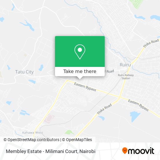 Membley Estate - Milimani Court map