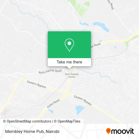 Membley Home Pub map