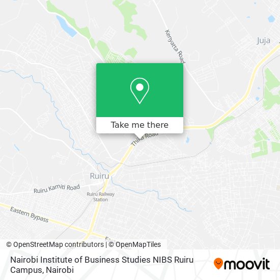 Nairobi Institute of Business Studies NIBS Ruiru Campus map