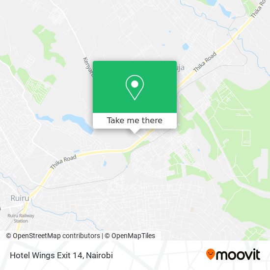 Hotel Wings Exit 14 map