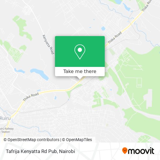 Tafrija Kenyatta Rd Pub map