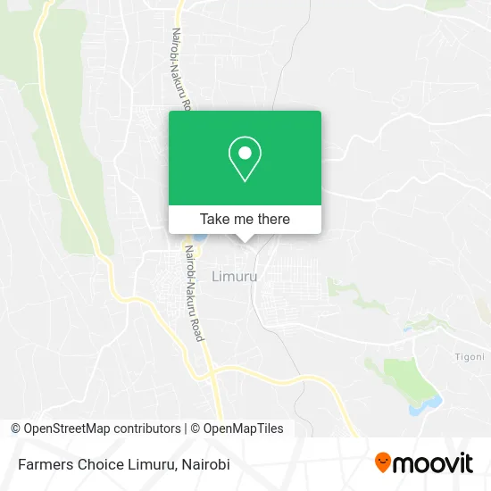 Farmers Choice Limuru map