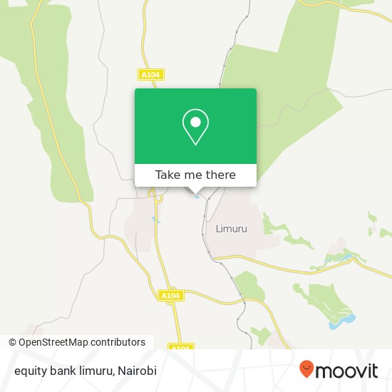 equity bank limuru map