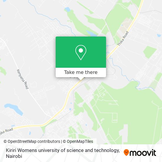 Kiriri Womens university of science and technology map