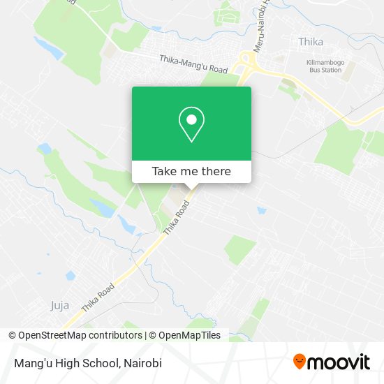 Mang'u High School map