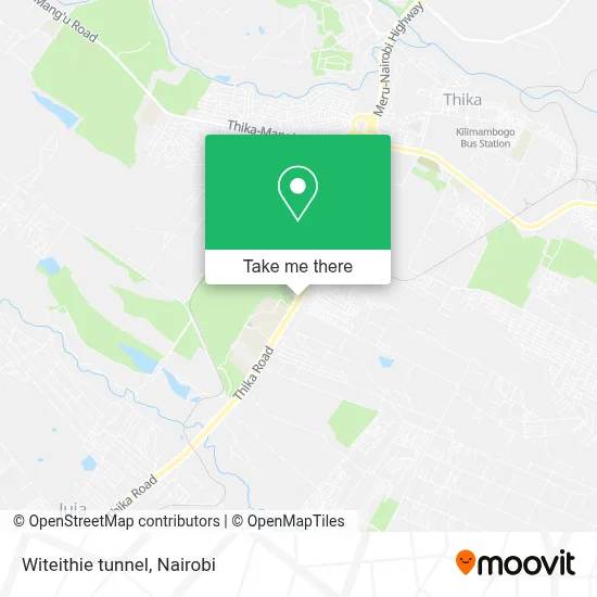 Witeithie tunnel map