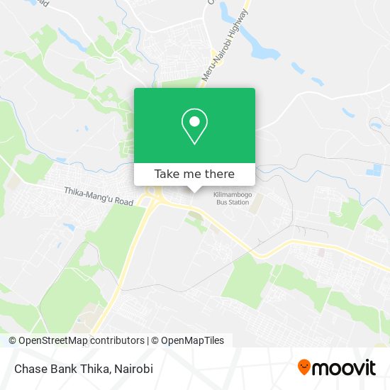 Chase Bank Thika map