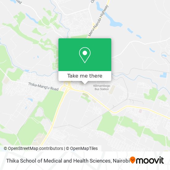 Thika School of Medical and Health Sciences map