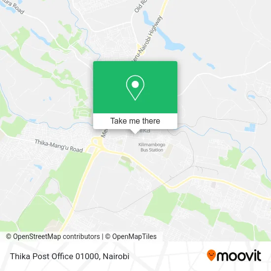 Thika Post Office 01000 map