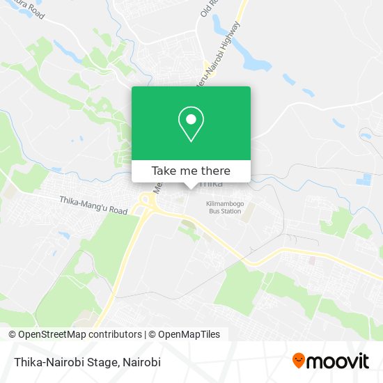 Thika-Nairobi Stage map