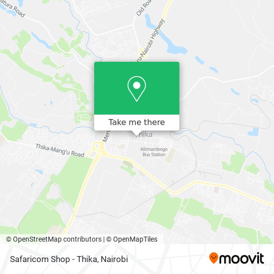 Safaricom Shop - Thika map