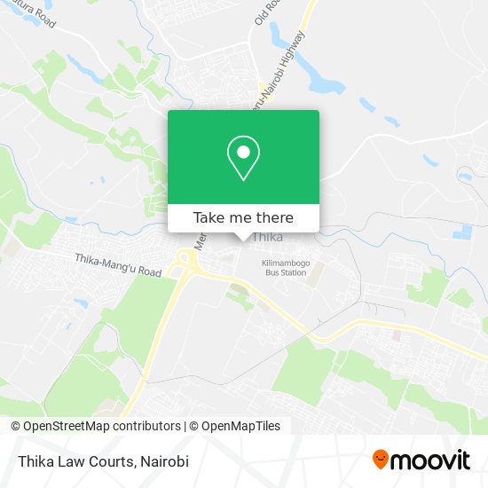 Thika Law Courts map