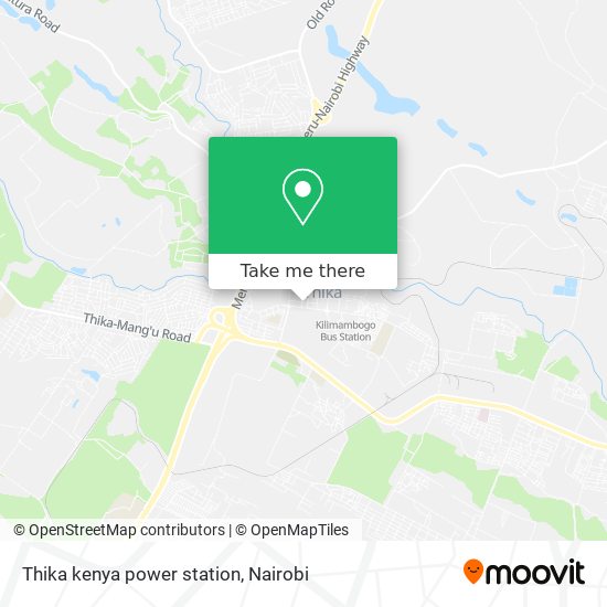 Thika kenya power station map