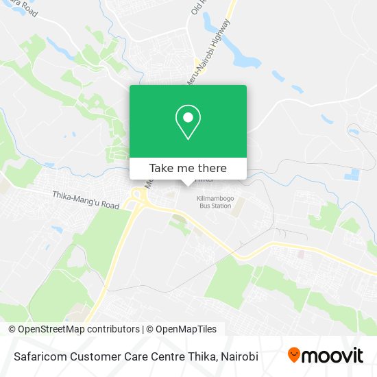 Safaricom Customer Care Centre Thika map