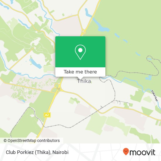 Club Porkiez (Thika) map