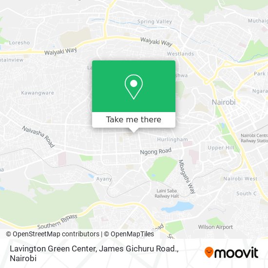 Lavington Green Center,
James Gichuru Road. map