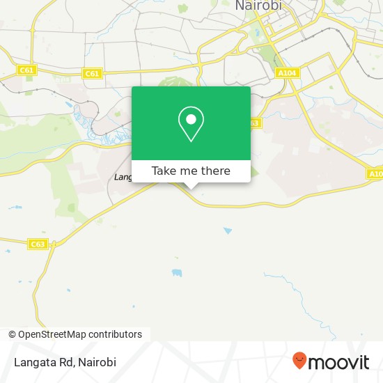 Langata Rd map