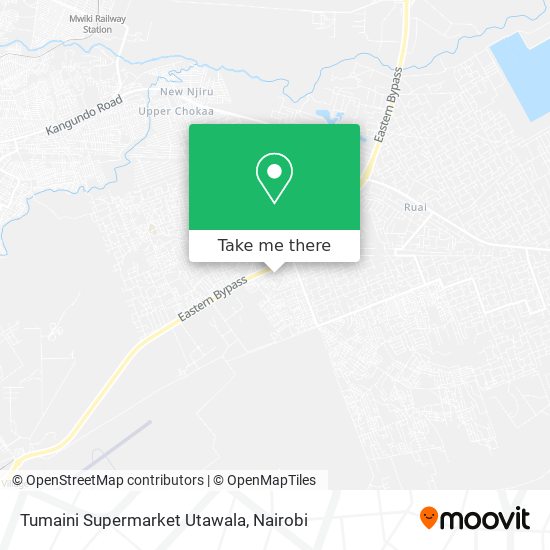 Tumaini Supermarket Utawala map