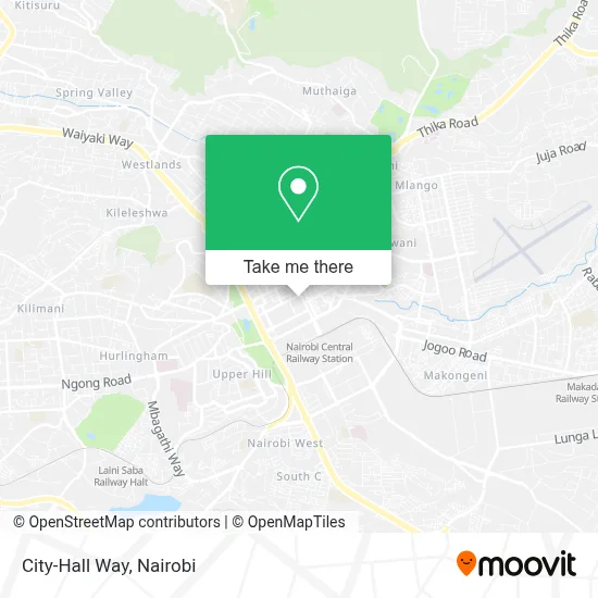 City-Hall Way map