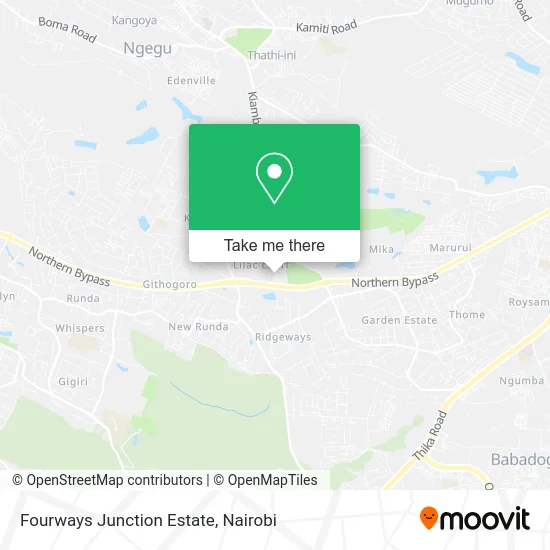 Fourways Junction Estate map