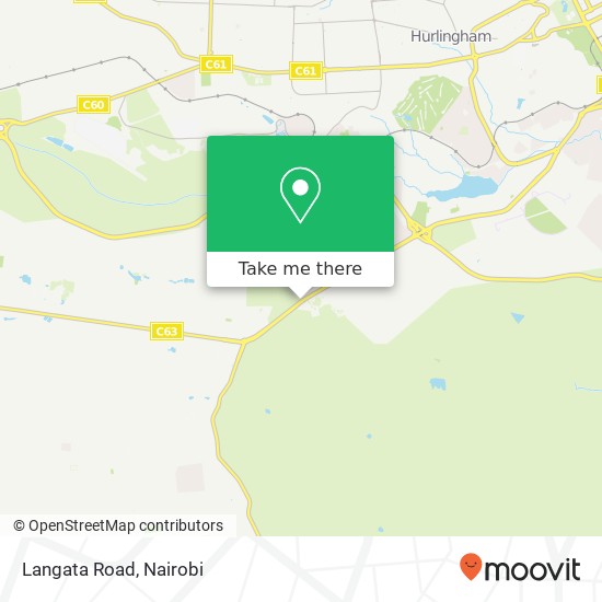 Langata Road map