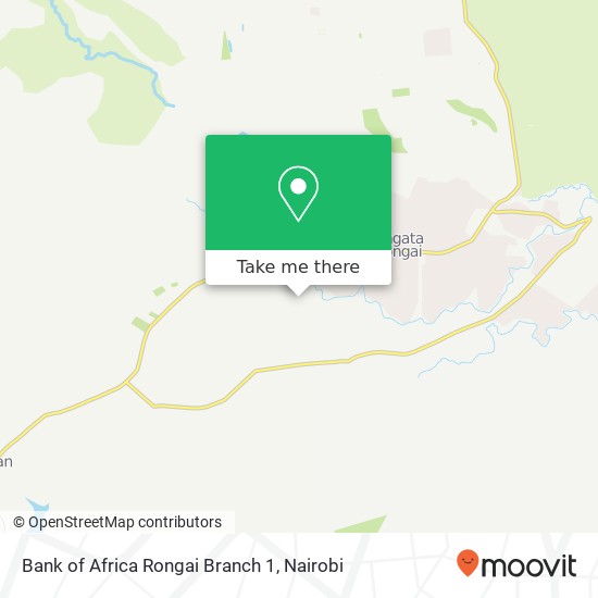 Bank of Africa Rongai Branch 1 map