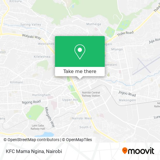 KFC Mama Ngina map