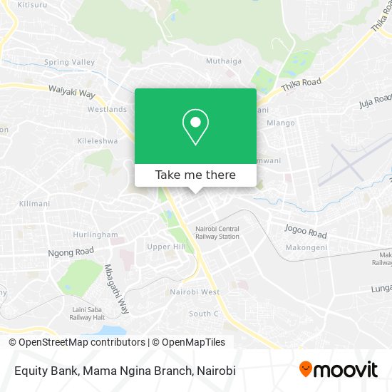Equity Bank, Mama Ngina Branch map
