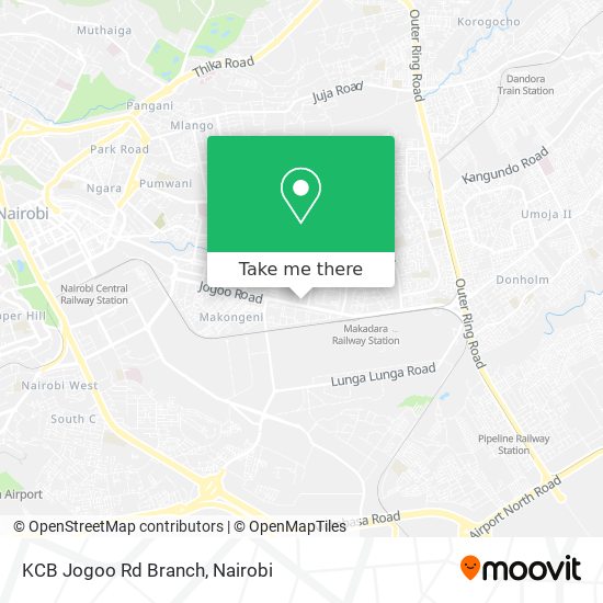 KCB Jogoo Rd Branch map