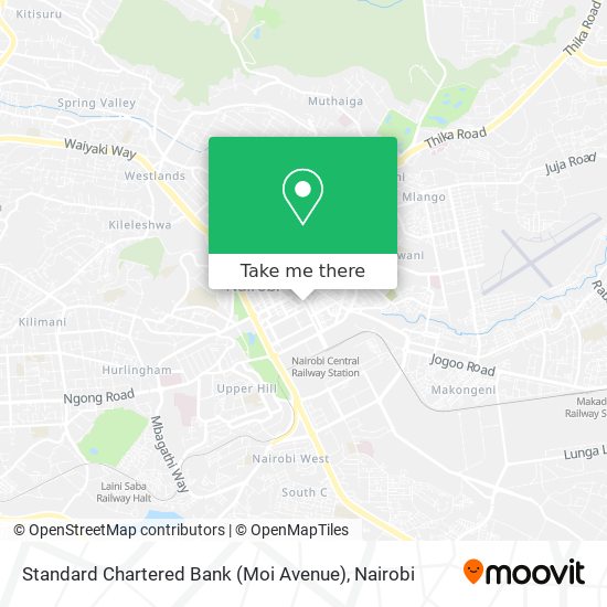 Standard Chartered Bank (Moi Avenue) map