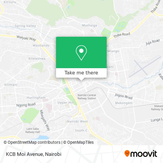 KCB Moi Avenue map