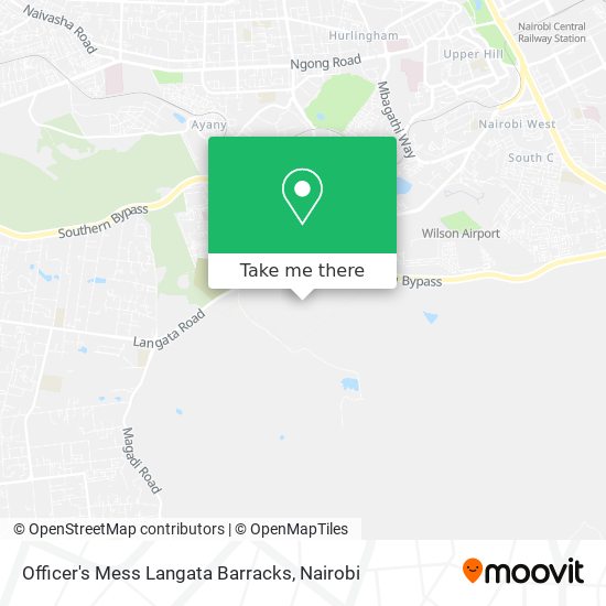 Officer's Mess Langata Barracks map