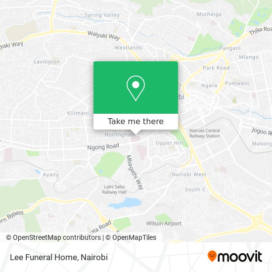 How to get to Lee Funeral Home in Parklands/Westlands by Bus?
