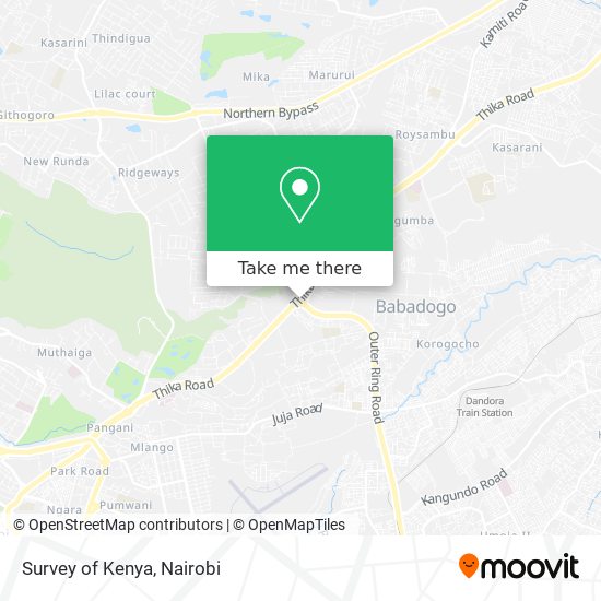 Survey of Kenya map
