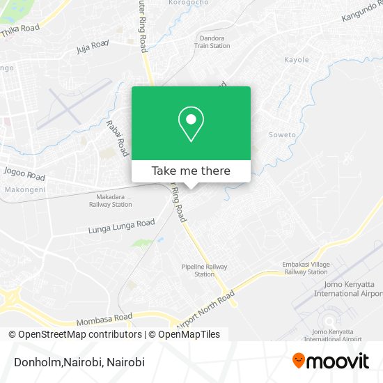 Donholm,Nairobi map