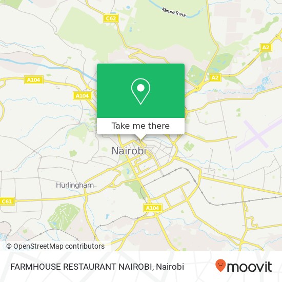 FARMHOUSE RESTAURANT NAIROBI map