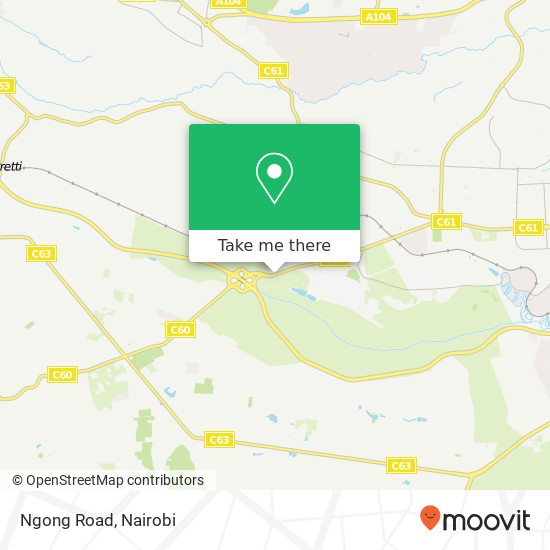 Ngong Road map