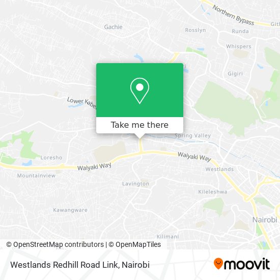 Westlands Redhill Road Link map