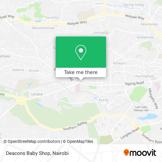 Deacons Baby Shop map