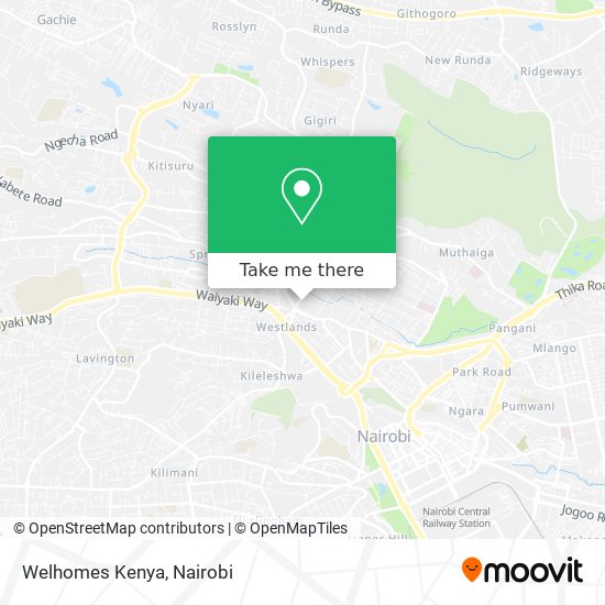 Welhomes Kenya map