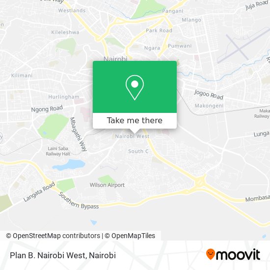 Plan B. Nairobi West map