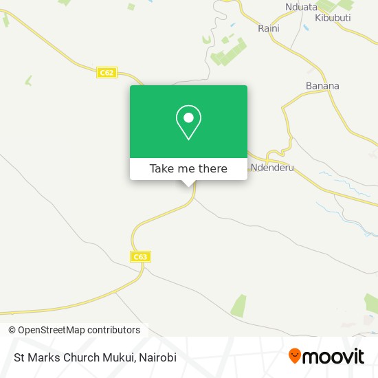St Marks Church Mukui map