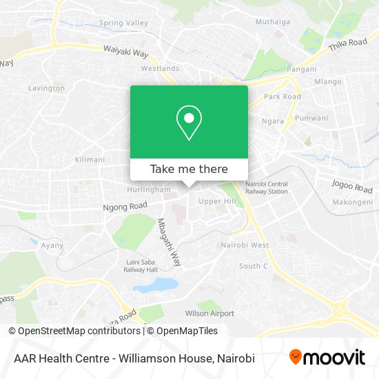 AAR Health Centre -  Williamson House map