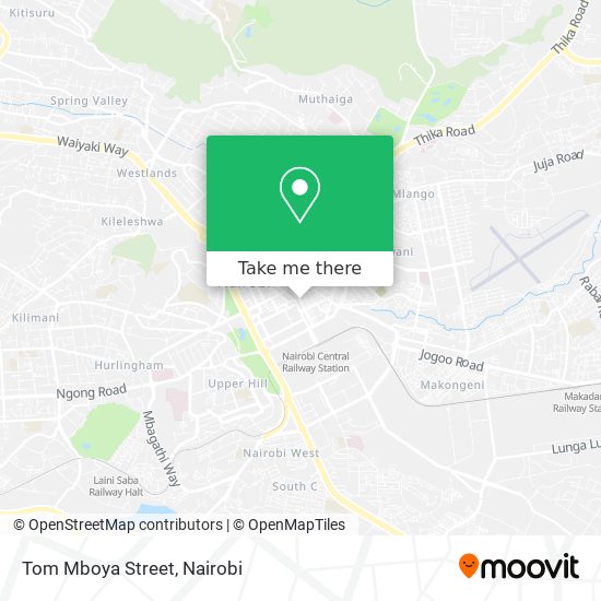 Tom Mboya Street map