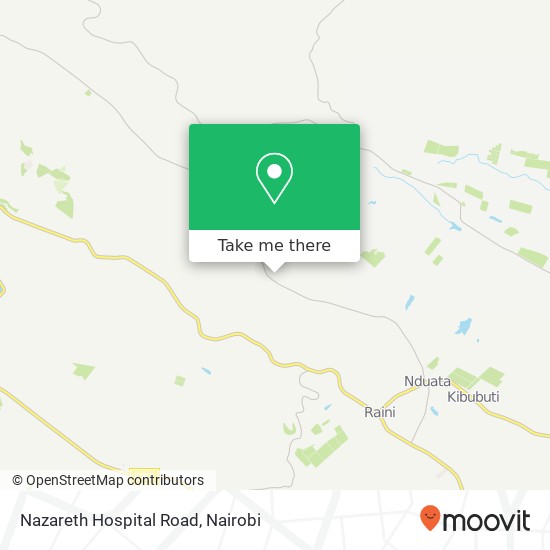Nazareth Hospital Road map